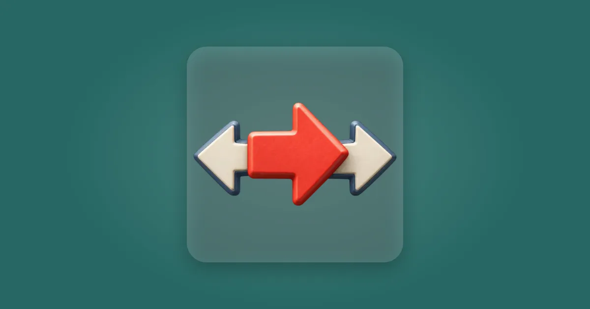 The Middle Arrow game icon on a calm green background.