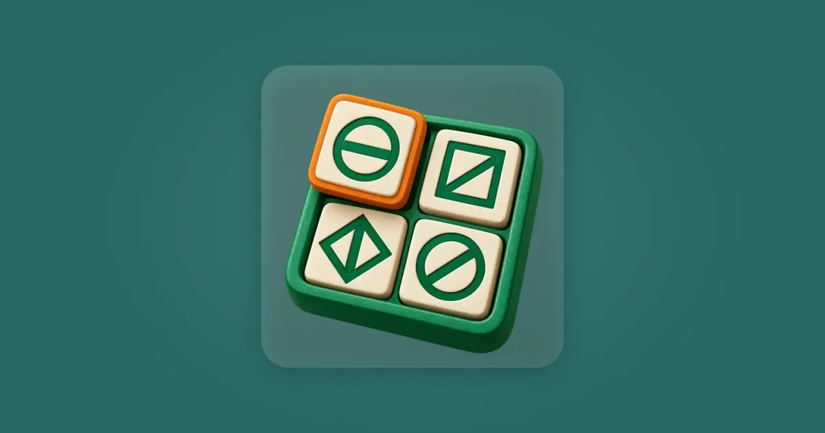 The Feature Field game icon on a calm green background.
